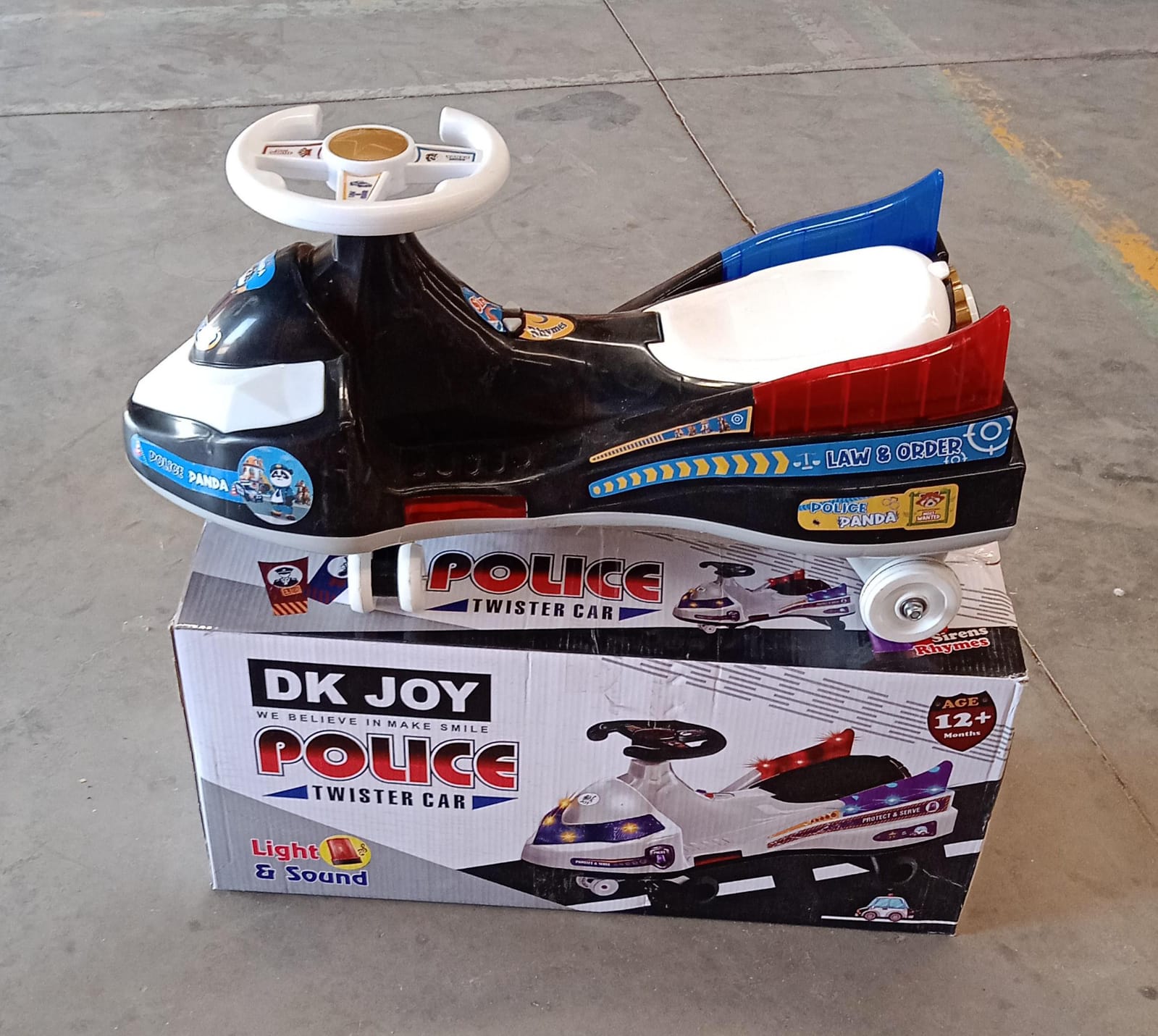 Twisted Police Ride-On Toy Car for Kids With Musical with Lights Twisted Police Ride-On Toy Car for Kids With Musical with Lights
